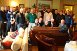 Group shot in clubhouse